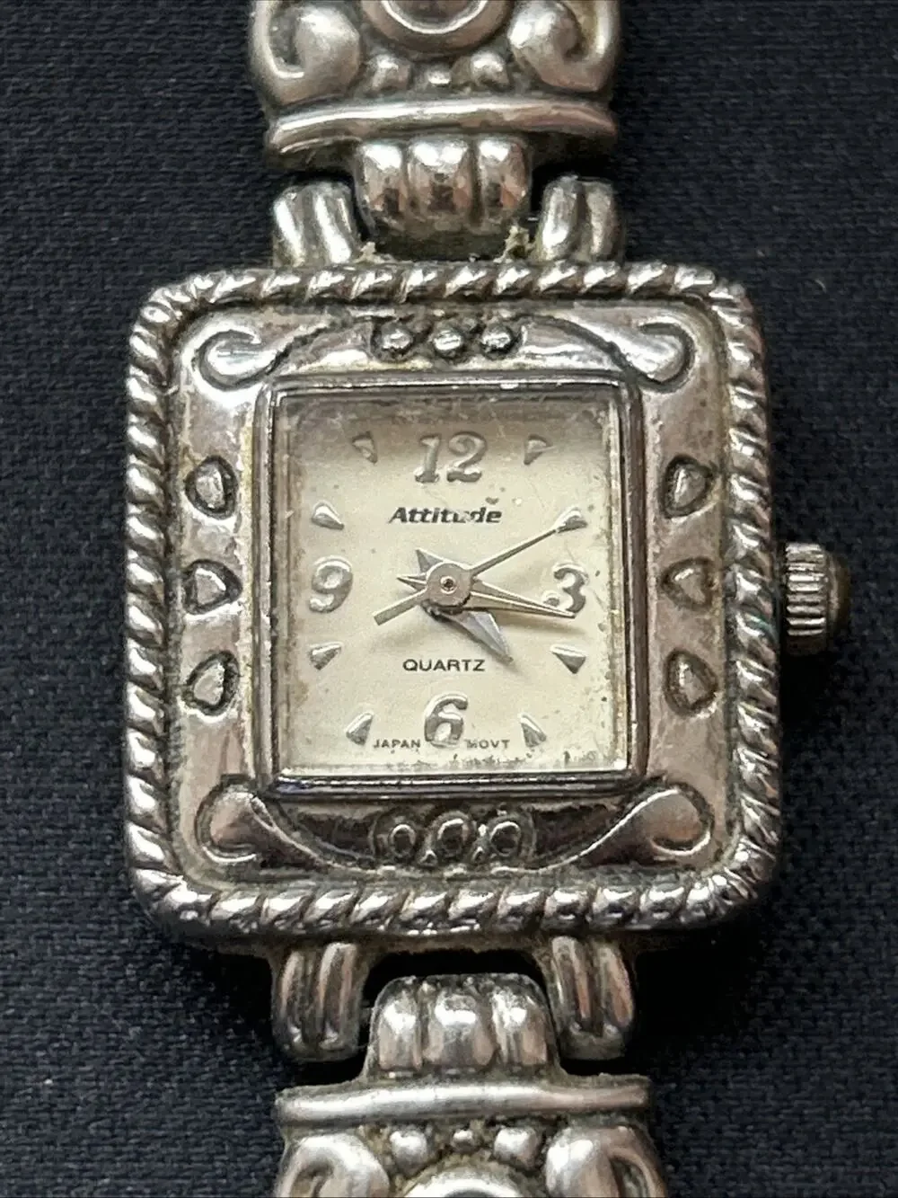 Attitude Silver Tone Women’s Quartz Watch